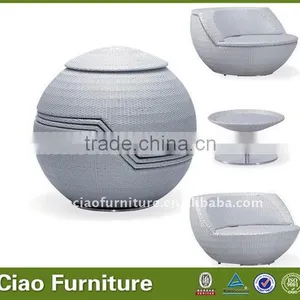 Rattan Ball Shape Table thumbnail-1