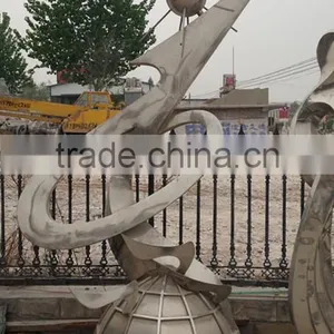 Large Celebration Outdoor Stainless Steel Sculpture thumbnail-1