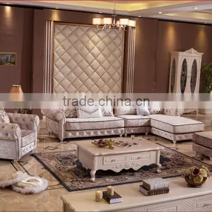M501Amercian Style Sofa Fabric Velour Fabric Living Room Sofas/sectional Fabric Sofa thumbnail-2