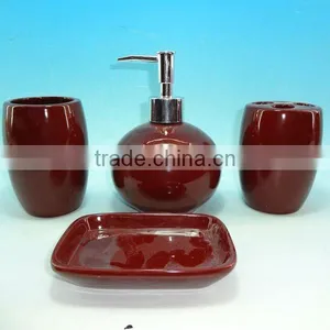 PURPLE PORCELAIN BATHROOM SETS thumbnail-1