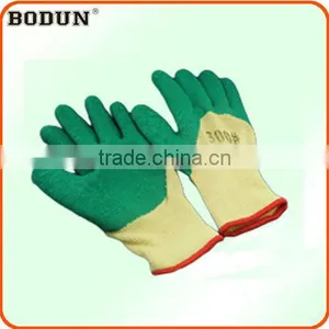 A1007 Cotton Yarn Glove With Crinkle Nitrile thumbnail-1