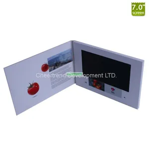 Low Cost Led Screen Business Card 7'' Inch LCD Video Brochure With CE,ROHS,FCC Certificates thumbnail-5