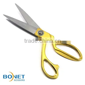 S13002G/B/C/S 9-1/2" 4 Colors Superior Quality Ice Tempered Stainless Steel Blade Zinc-alloy Handle Tailor Fabric Scissors thumbnail-5