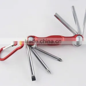 2014 New Stock Pocket Mini Multi Aluminium Oxide Promotion Bike Keychain Tools 603-6 thumbnail-1
