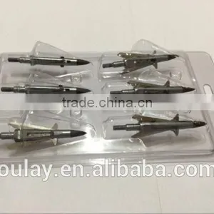 6pcs/ Package NAP Arrow Points /Receivers 100 Grain Trophy Arrowheads 2" Cut For Hunting thumbnail-6