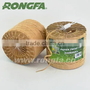 500meters per Roll Natural Color Kraft Paper Vineyard Twist Tie thumbnail-1
