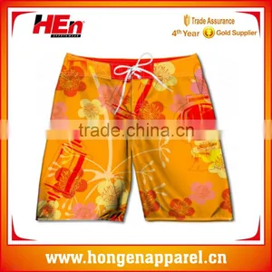 Hongen Apparel Wholesale Custom Surf Wear Hot Sale Swimming Wear Men Beach Clothing thumbnail-1