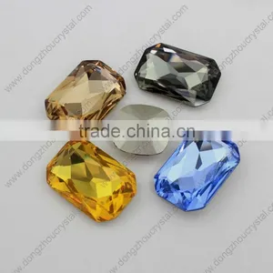 Fancy Crystal 13*18mm Colorful Glass Octagon Stone thumbnail-1