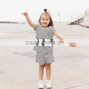 2016 Summer Stripe Printing Matching Mother Daughter Dresses Clothes thumbnail-6