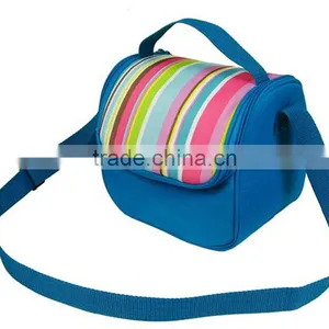 Hot Sell Fashion Pink Stripe Cooler Bag thumbnail-1