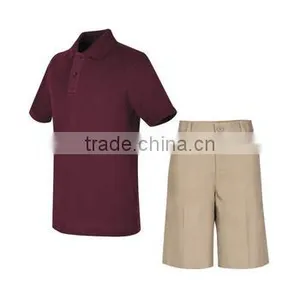 Custom Outfit Polo Shirt and Shorts Uniforms Summer Uniform Polo Wholesale Primary School Uniforms thumbnail-1