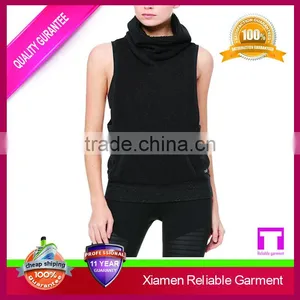 Yoga Frost Winter Vest in Black Heather Gym Singlets thumbnail-1