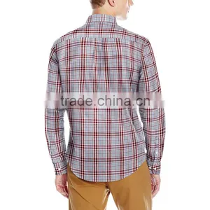 Wholesale Custom Long Sleeve Contrast Color Oxford Causal Dress Shirt thumbnail-4