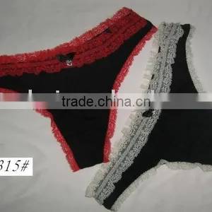 Sexy Cotton Brief Custom Print Thong 0315#. thumbnail-1