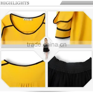 Latest Fashion Blouse Design,sexy Lady Chiffon Blouse & Top Design,long Sleeve Blouse for Ladies thumbnail-6