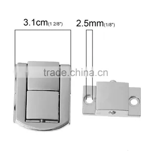 Custom Silver Tone Jewelry Wooden Case Box Lock thumbnail-3