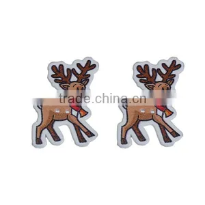 Wood Sewing Buttons Scrapbooking 2 Holes Christmas Reindeer Brown thumbnail-1