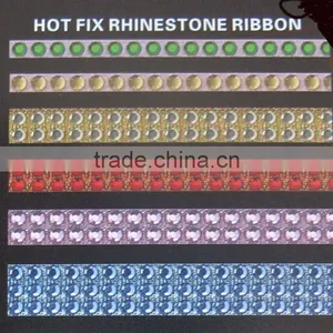 Hot Fix Rhinestone Ribbon 3row Crystal Banding thumbnail-1