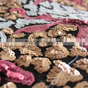 Sequins Fabric 3mm Sequins Fabric Lace Fabric thumbnail-5