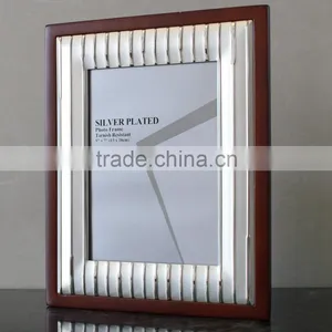High Quanlity Assorted Design Wooden Silver Plated Photo Frame Trophy KJJ-05 thumbnail-5