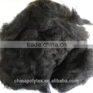Solid Recycled Polyester Staple Fiber 6Dx64MM for Geotextile thumbnail-1