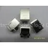 PBT Black Housing 10M100M 1x1 RJ45 With Tab Down Transformer for Network Dwitch thumbnail-1