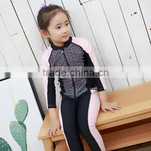 2017 Latest Design Chinese Style Swim Suit Cute Baby Girl Two Pieces Swimwear thumbnail-1