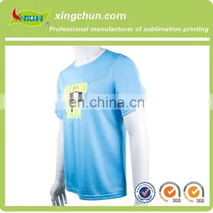 Hot Sale Simple Design 100% Polyester Wholesale Customize Dye Sublimation Printing T Shirts thumbnail-3