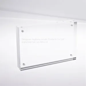 2017 New Design Photo Display Stand Acrylic Photo Holder Floating Effect Picture Frame thumbnail-5