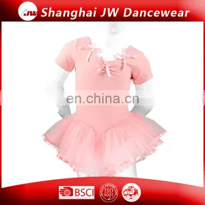 Wholesale Gymnastics Leotards With Chiffon Skirt, Girls Short Ballet Leotard thumbnail-1