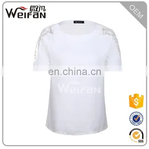 Adults Age OEM Crew Collar White Blank Woman Clothes Plain Dyed Women T Shirts thumbnail-1