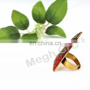 Handmade Banjara Gypsy Ring- Vintage Hippie Style Ring- Designer Handmade Boho Ring thumbnail-3