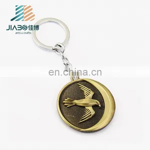 Wholesale Antique Custom Bird Logo Key Ring Metal thumbnail-1