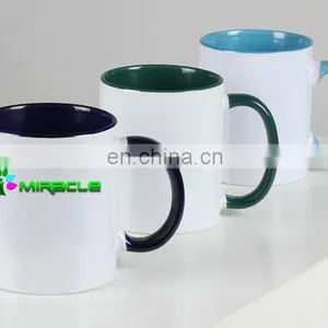 11oz Factory High Quality Two-tone Color Cup Ceramic Magic Diy Mug thumbnail-1