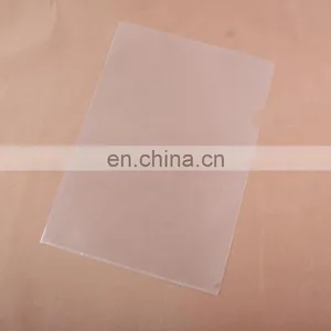 Promotional Wholesale Document Holder Custom a4 Size L Shape Clear pp Plastic File Folder thumbnail-1