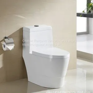 High Quality Ceramic Bathroom Cheap One Piece Closet Sanitary Ware Toilet thumbnail-5