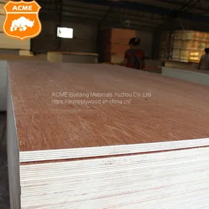 Commercial Furniture Plywood 18mm Laminated Natural Bingtangor/okoume Face Veneer thumbnail-1