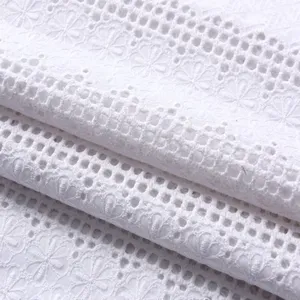 Lace Cotton Fabric With Embroidery thumbnail-3