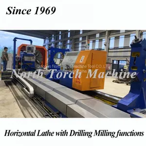Heavy Duty Horizontal Steel Roll Turning Lathe, Horizontal CNC Lathe CK84100 thumbnail-1