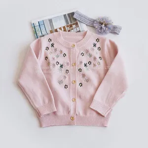 Custom High Quality Tops WoKids Sweater Turtleneck WoKids High Neck Sweaters Girl Knitted Cotton Pullover Sleeveless Sweater thumbnail-5