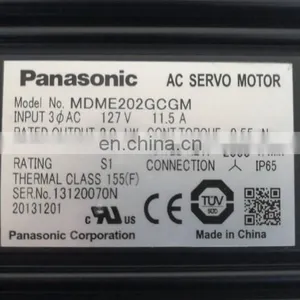 2kw Panasonic Servo Motor 2000rpm MDME202GCGM For Woodcutting Machine thumbnail-3