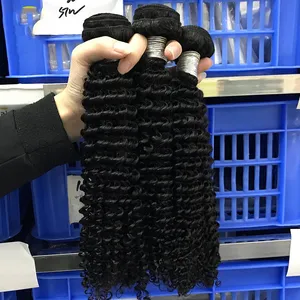 KHH Raw Human Wavy Hair Extensions Company, Raw Indian Temple Hair Directly From India thumbnail-4