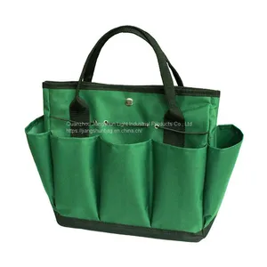 High Quality Oxford Handbag Tote Open Garden Tool Set With Bag Bucket Green for Storage thumbnail-5