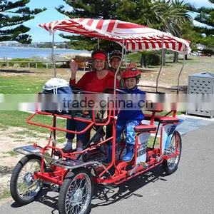 Multi-color 4 Wheel Pedal Surrey Bicycle thumbnail-4