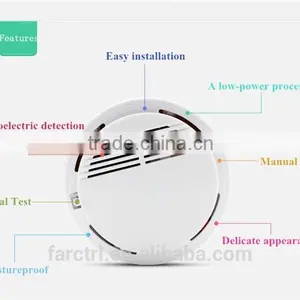 Security and Stability Photoelectric Wireless Smoke Detector for Fire Alarm Sensor Cordless New Home Sensor thumbnail-3