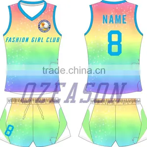 Dry Fit Sublimation Custom Beach Volleyball Jerseys for Girls thumbnail-3