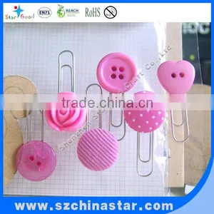 Color Coated Custom Logo Metal Paper Clip thumbnail-1