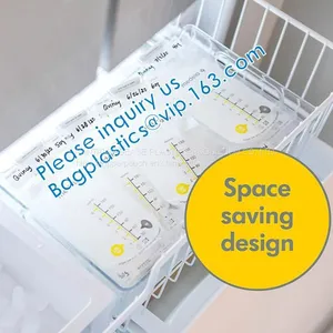 Custom Printed Clear Cheap Food Packaging Baby Food Spout Pouch Easy Breast Milk Bag Breast Milk Storage Bag thumbnail-5