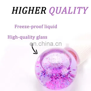 Hot Selling Private Label Wholesale Factory Wave Massage Ball Beauty Magic Glitter Summer Cooling Blue Pink Ice Globes For Face thumbnail-4