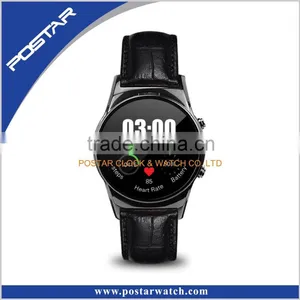 New Technology Smart Watches With Genuine Leather Band Bluetooth thumbnail-2